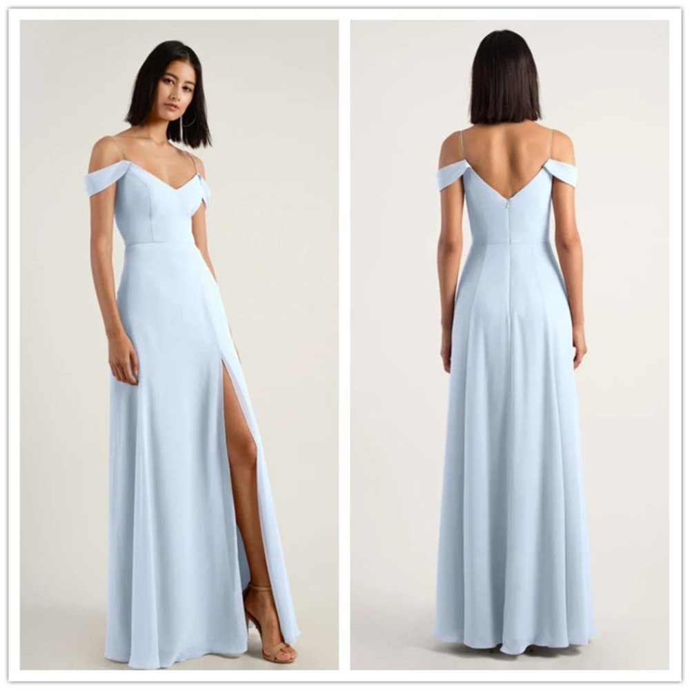 Jenny Yoo Priya Gown in Whisper Blue